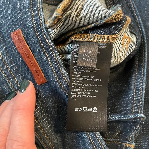 Anthropologie pilcro and the letterpress high rise trouser bootcut 25 dark wash - Picture 7 of 9